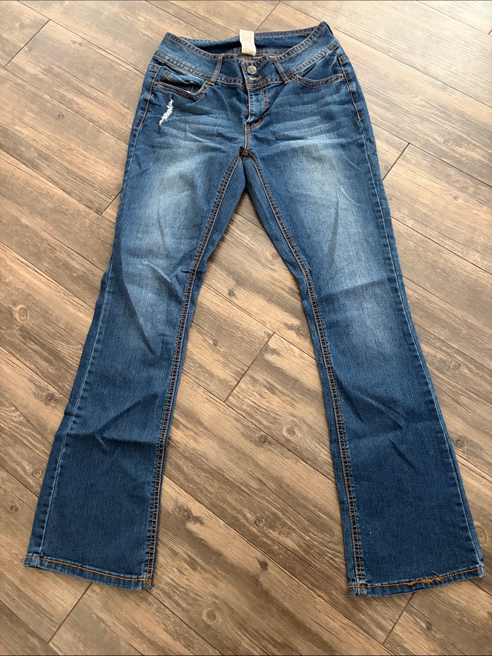 Classic Mid-Rise Women's Blue Bootcut Jeans